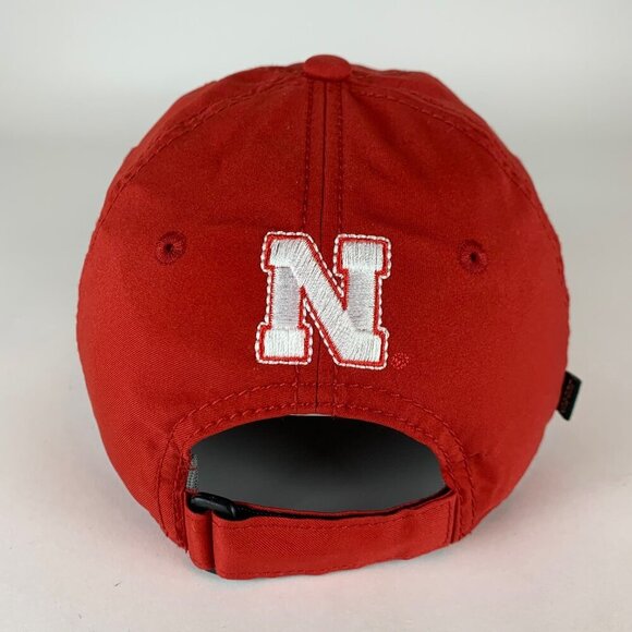 Nebraska Cornhuskers NCAA Red Legacy Athletic Relaxed Fit Strapback Hat - Picture 3 of 5